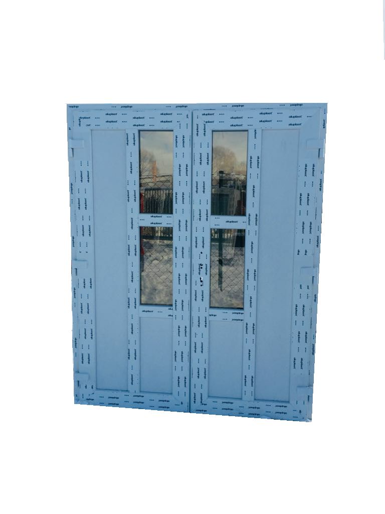 Vchodové dvere Dvojkridlové Farba:biela 1640x2040